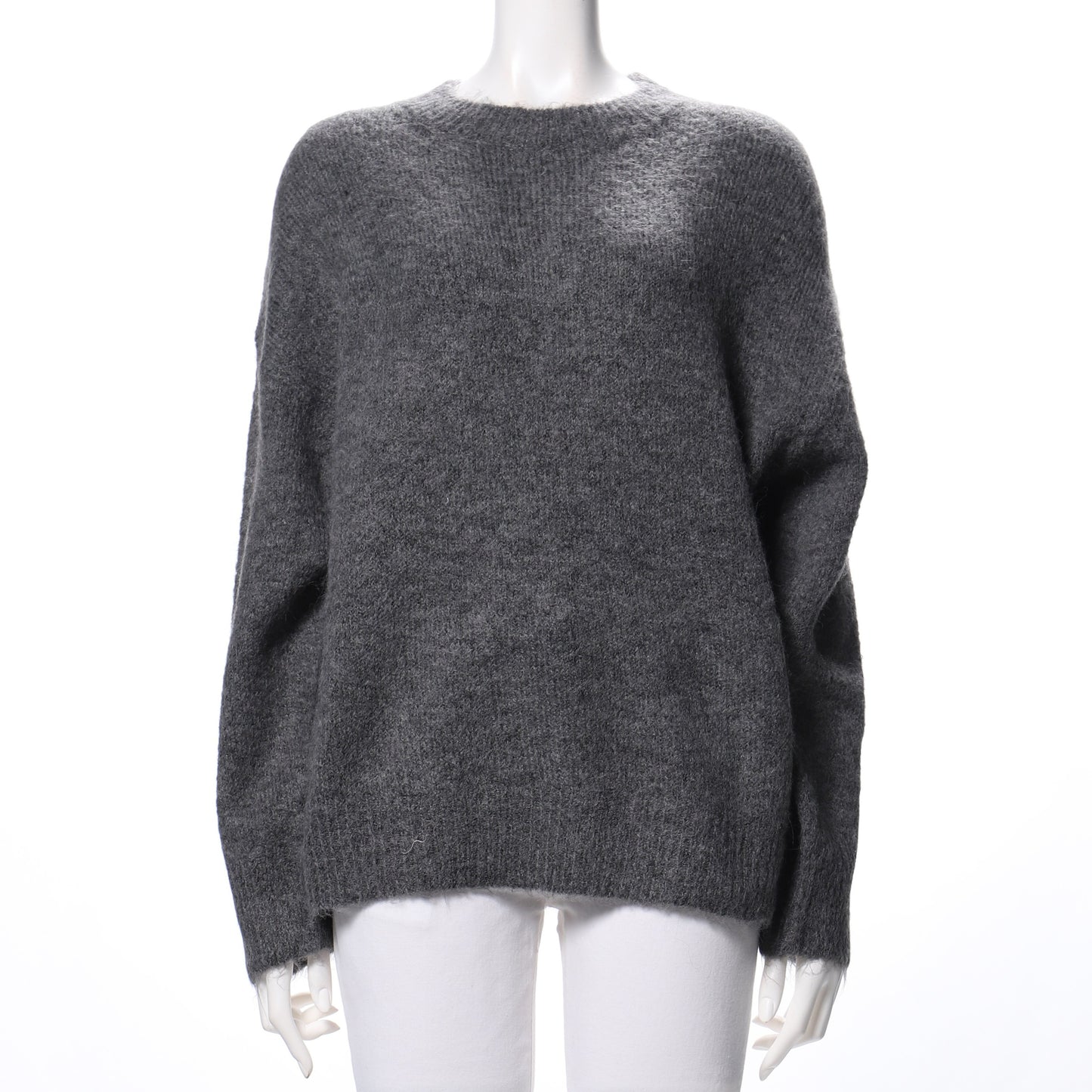 ドロップショルークルーネックニット