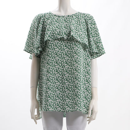 ケープ風デザインブラウス