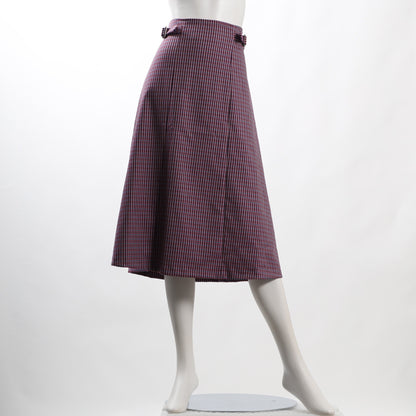 カラーチェックスカート