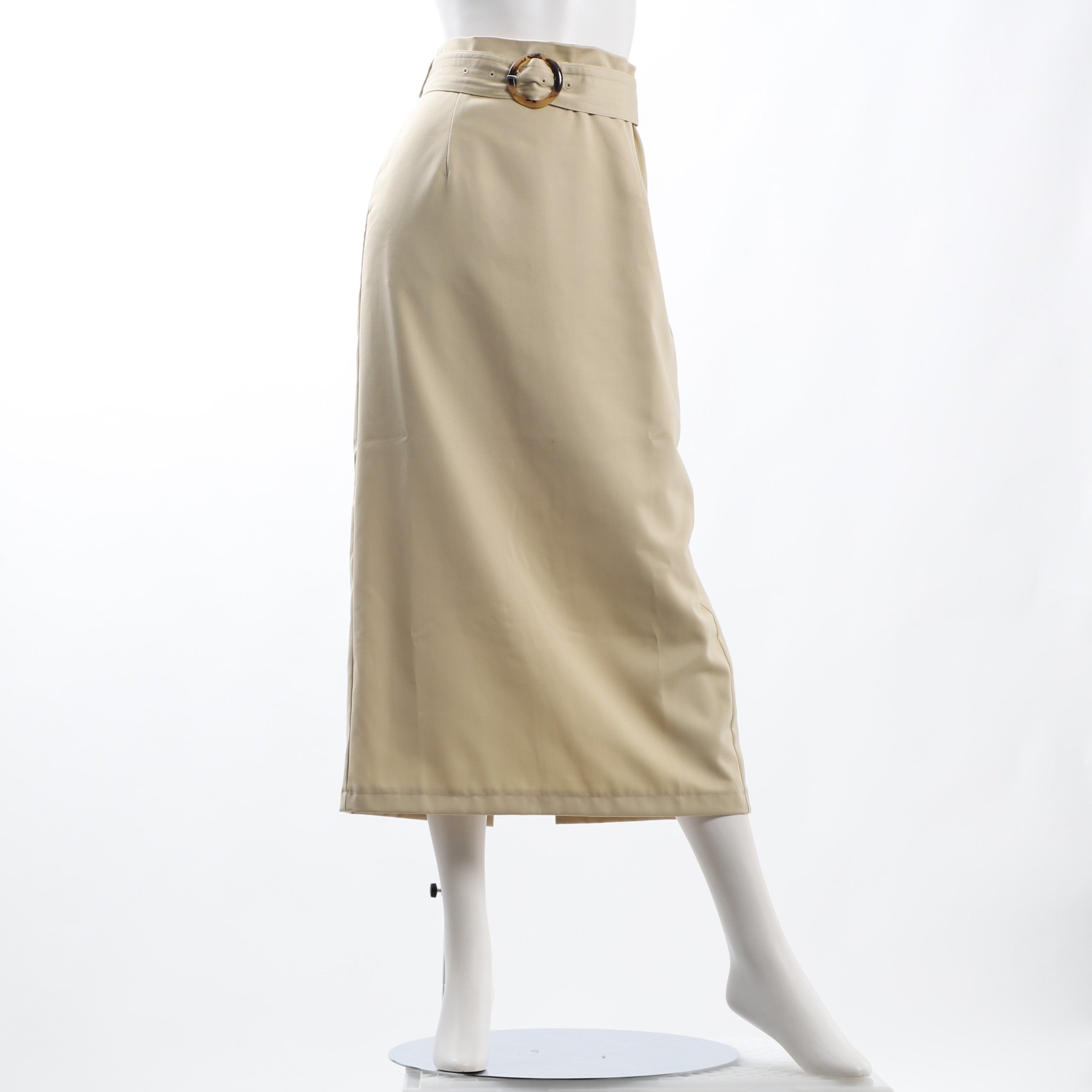 ウエストベルトデザインタイトスカート