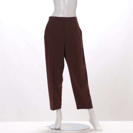 平織りテーパードパンツ