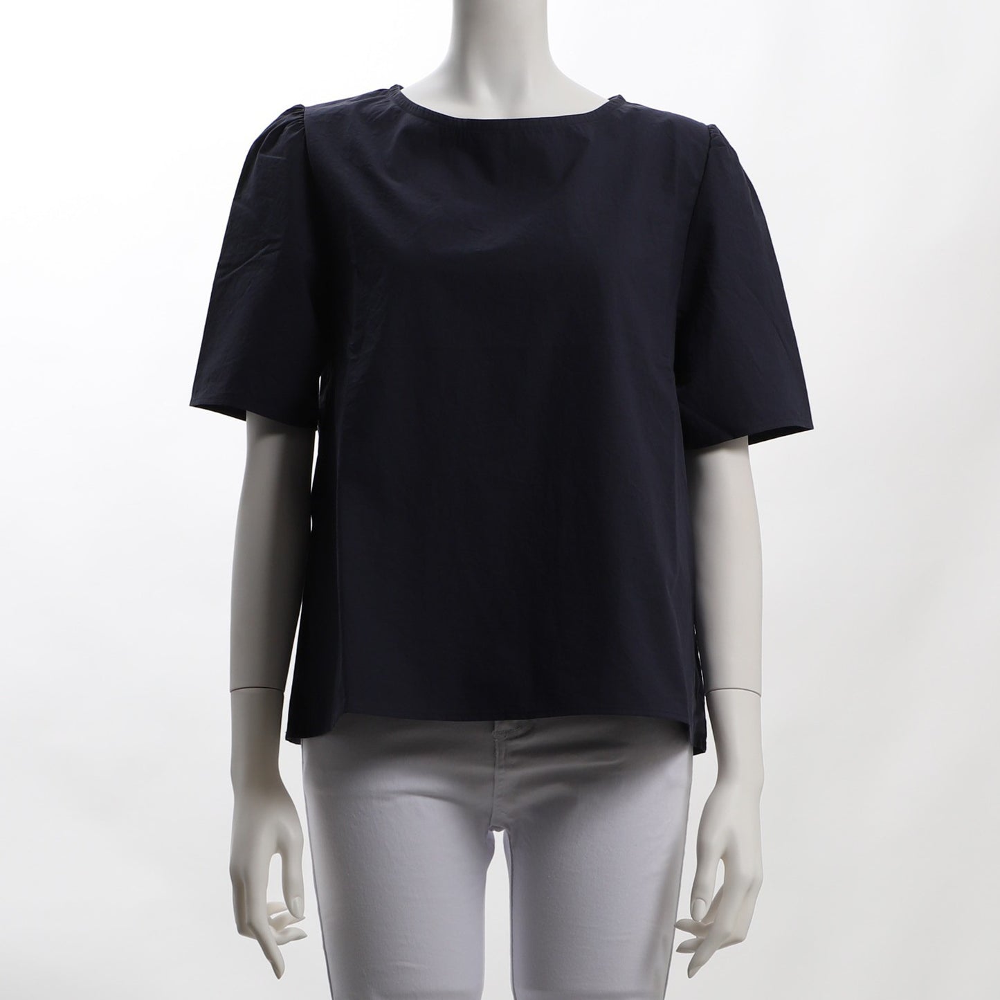 バックリボン結びブラウス