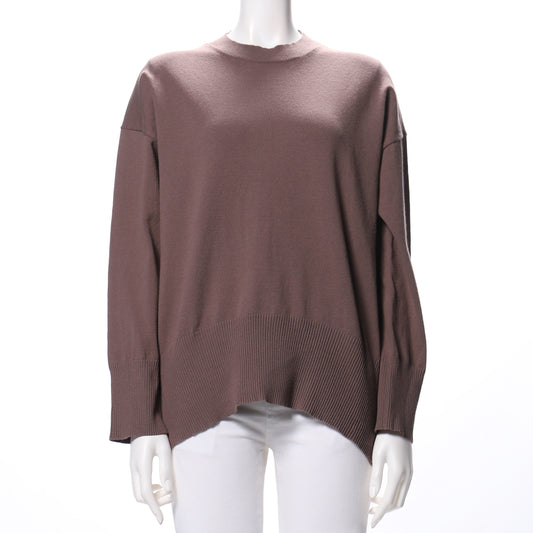 首詰まりドロップショルダーニット