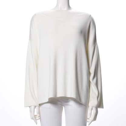 スラッシュドネックドロップショルダーニット