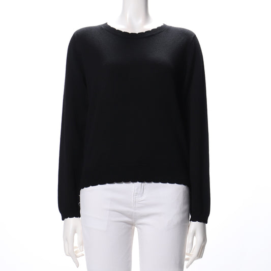 スカラップデザインニット