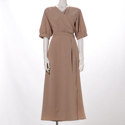 ラップ風デザインワンピース