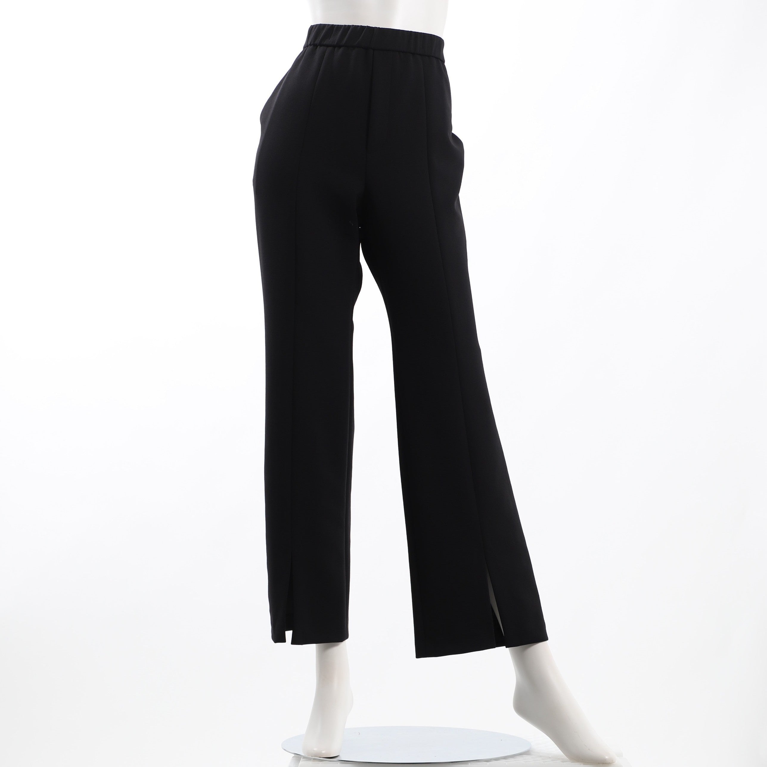 アムンゼンツイルセンターシームフロントスリットパンツ