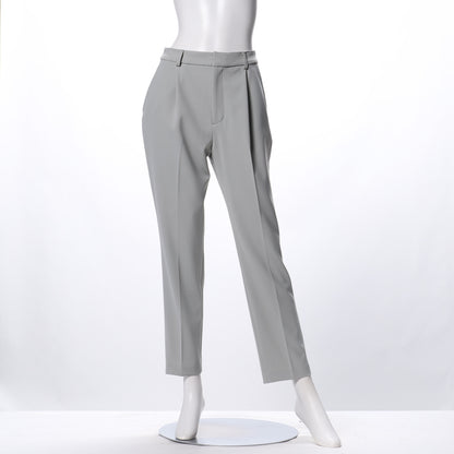 バックゴムタック入りテーパードパンツ