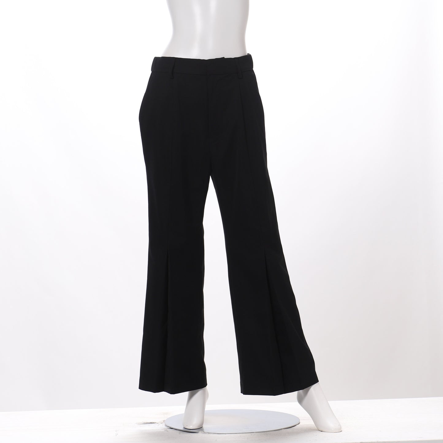 裾デザインフレアパンツ