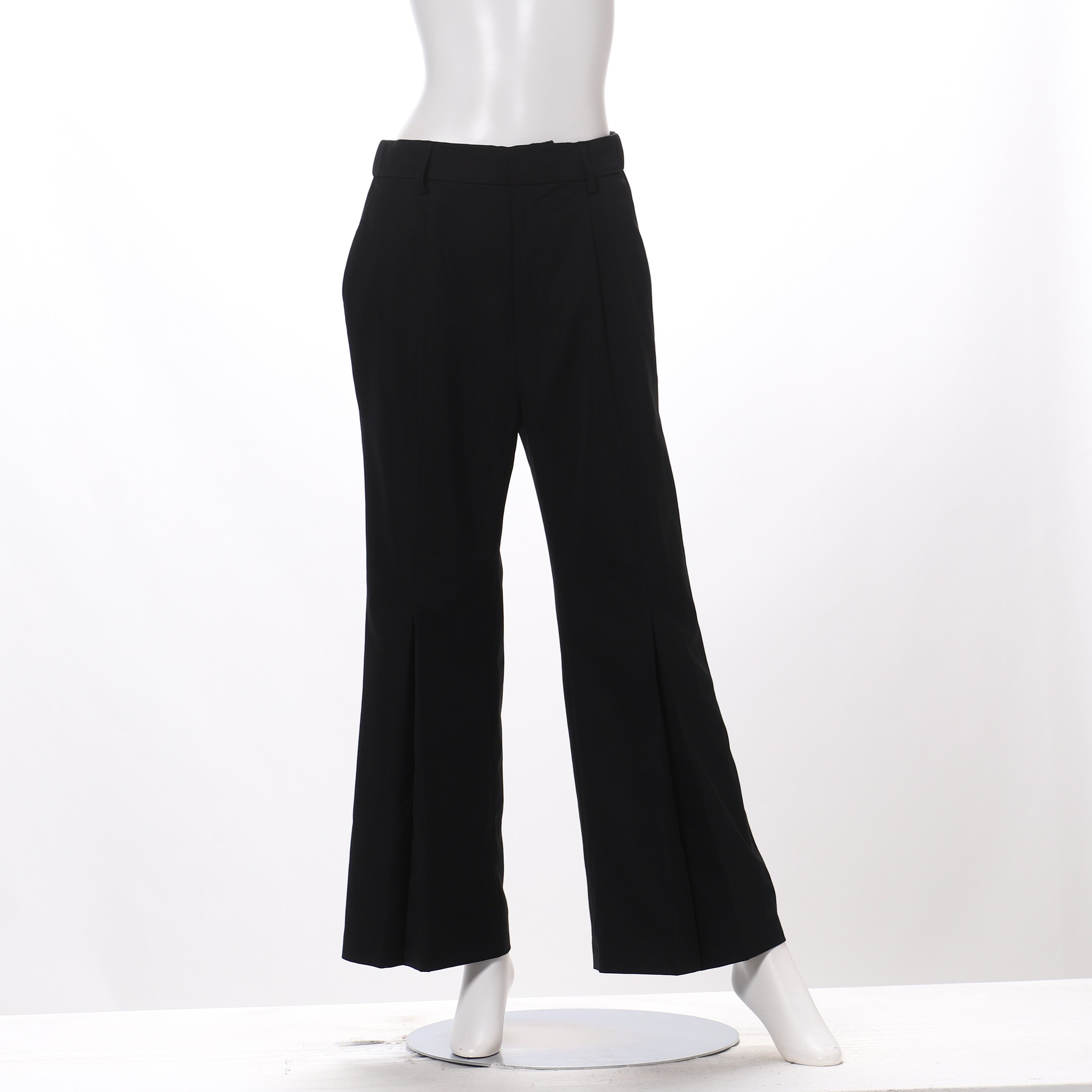 裾デザインフレアパンツ