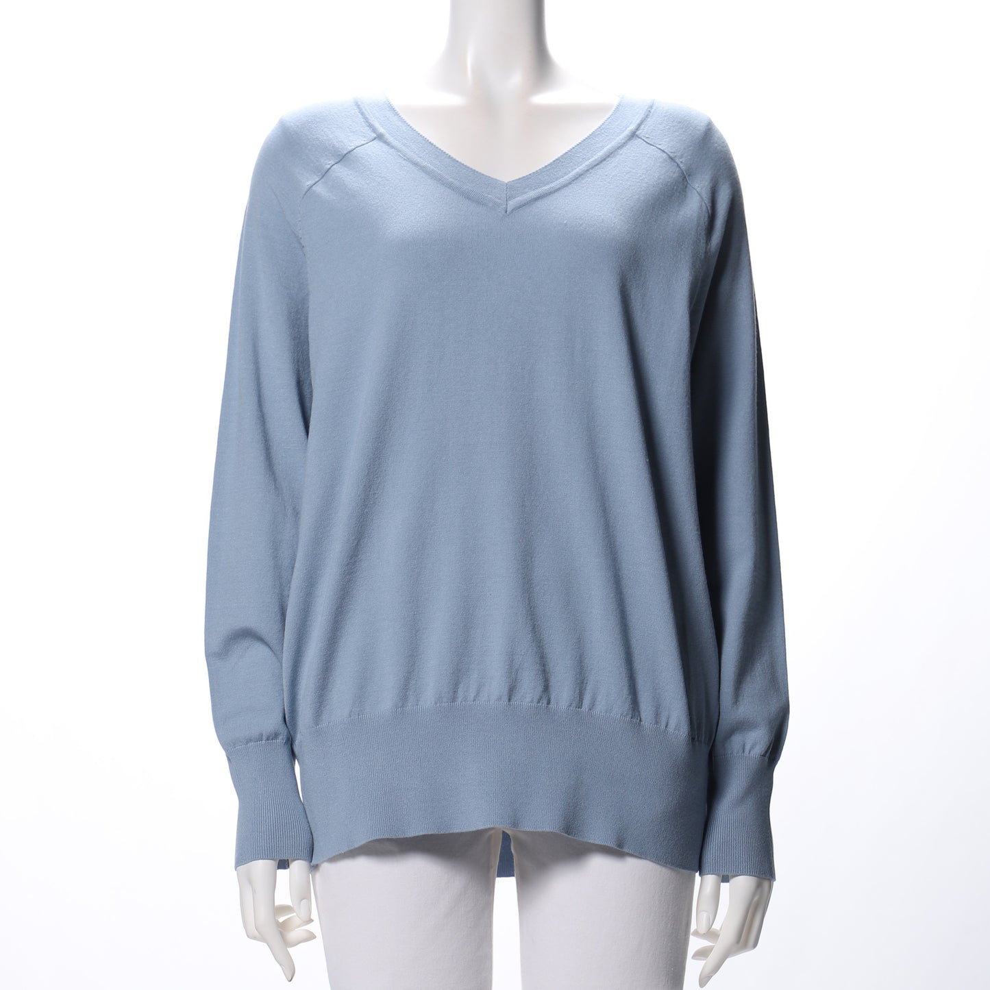 ラグランスリーブVネックニット