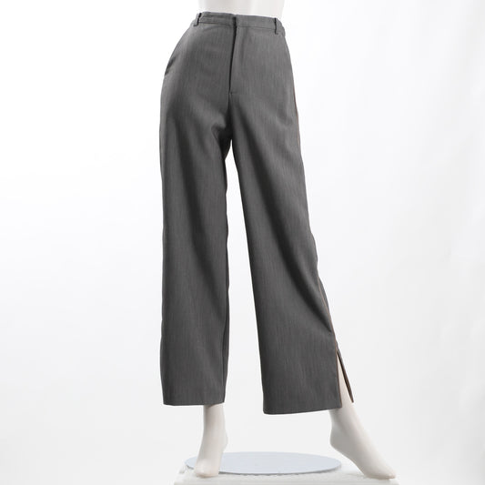 微配色ラインスリットパンツ