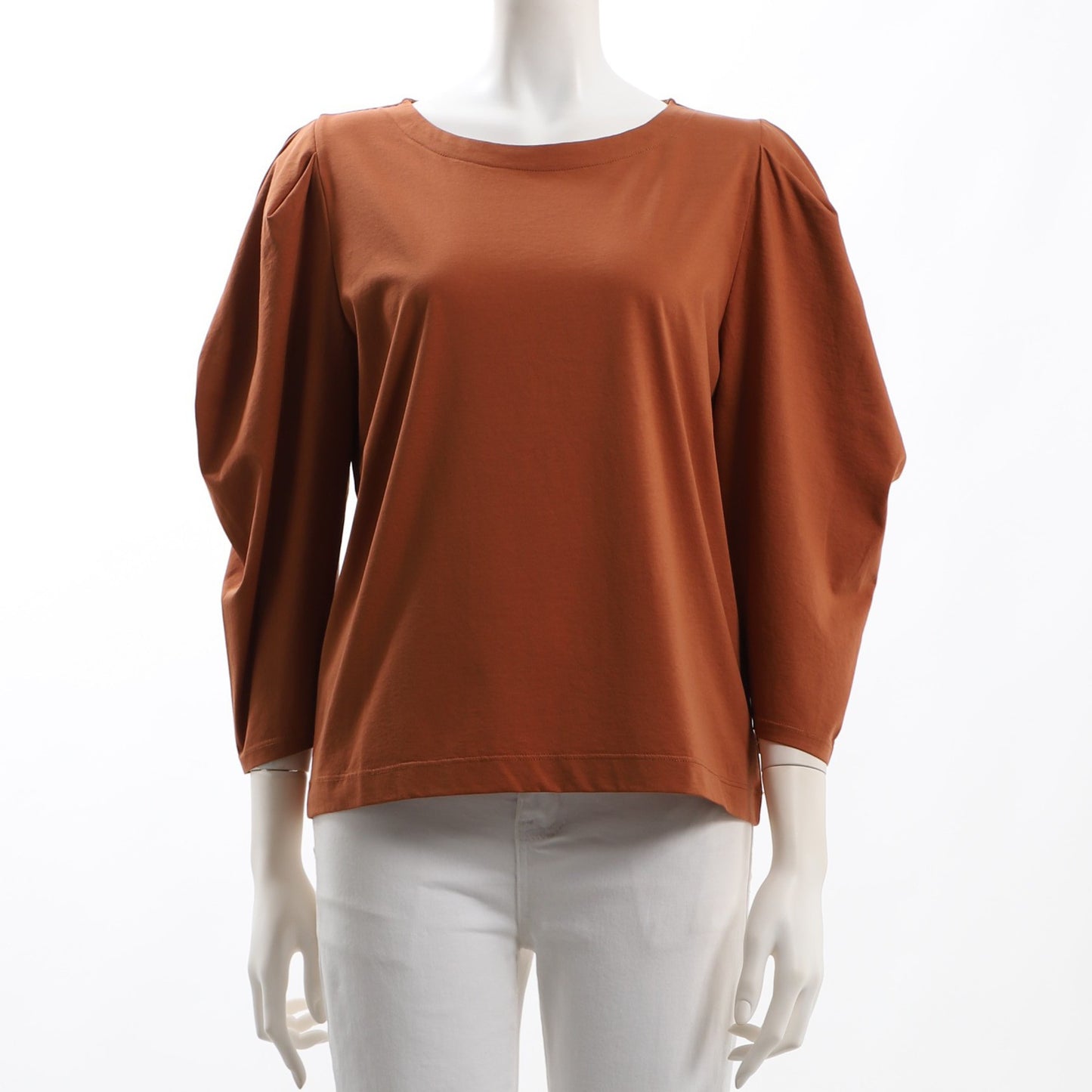 袖タックカットソー