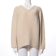 ラグランスリーブVネックニット