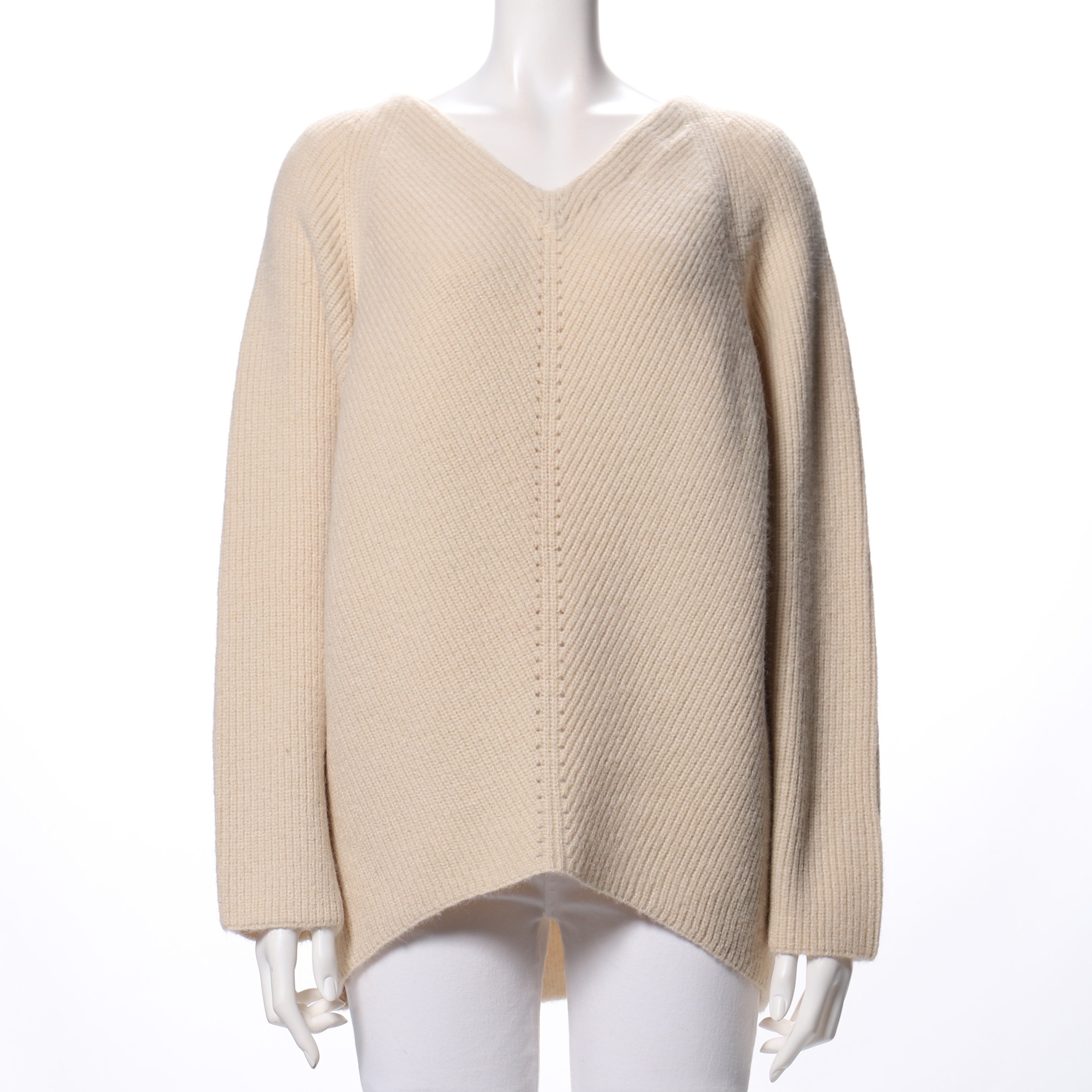 ラグランスリーブVネックニット