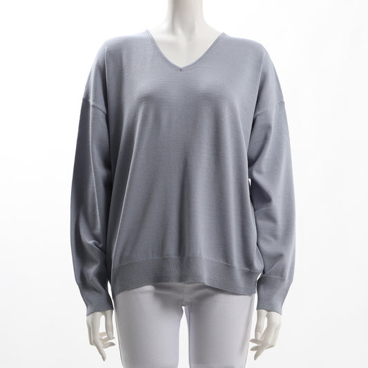 シンプルデザインVネックニット