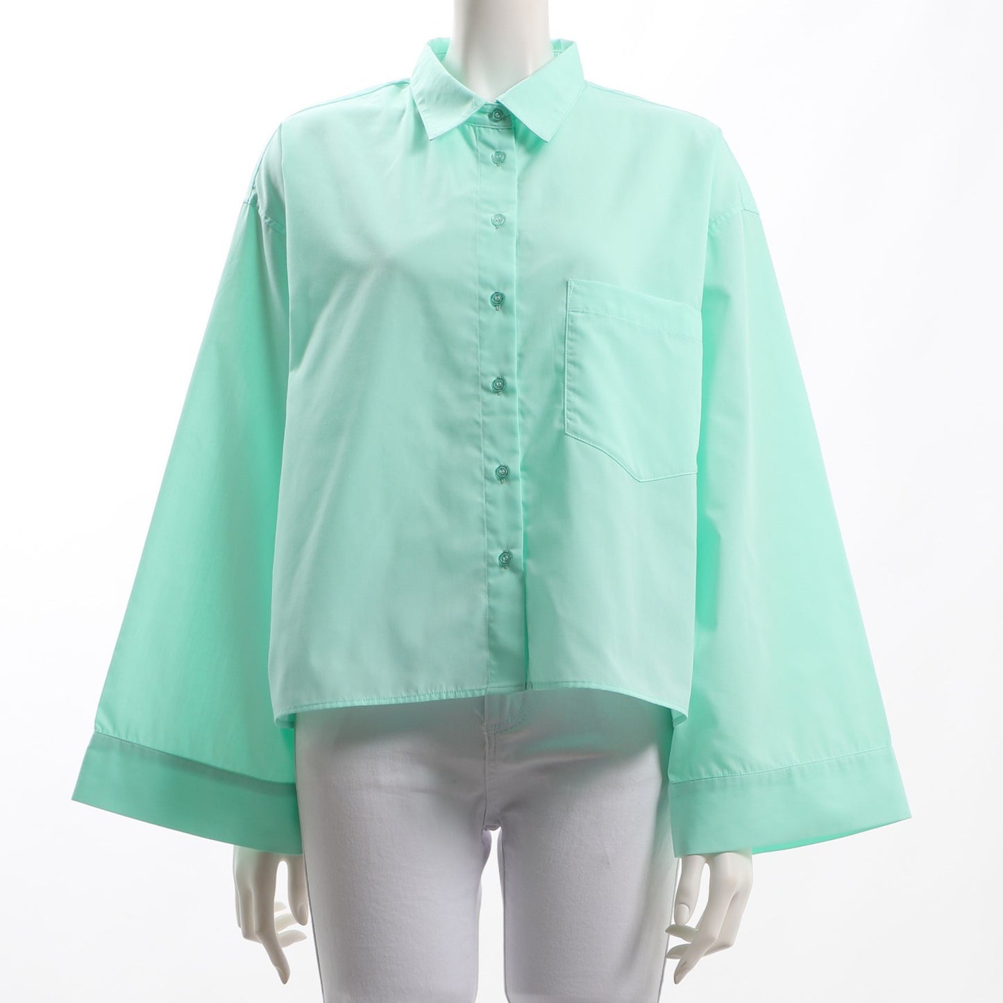 ゆったり前開きデザインブラウス