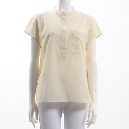 バンドカラーシアーブラウス