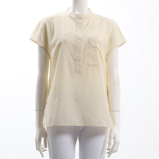 バンドカラーシアーブラウス