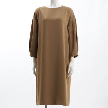 ふんわり袖ストレートワンピース