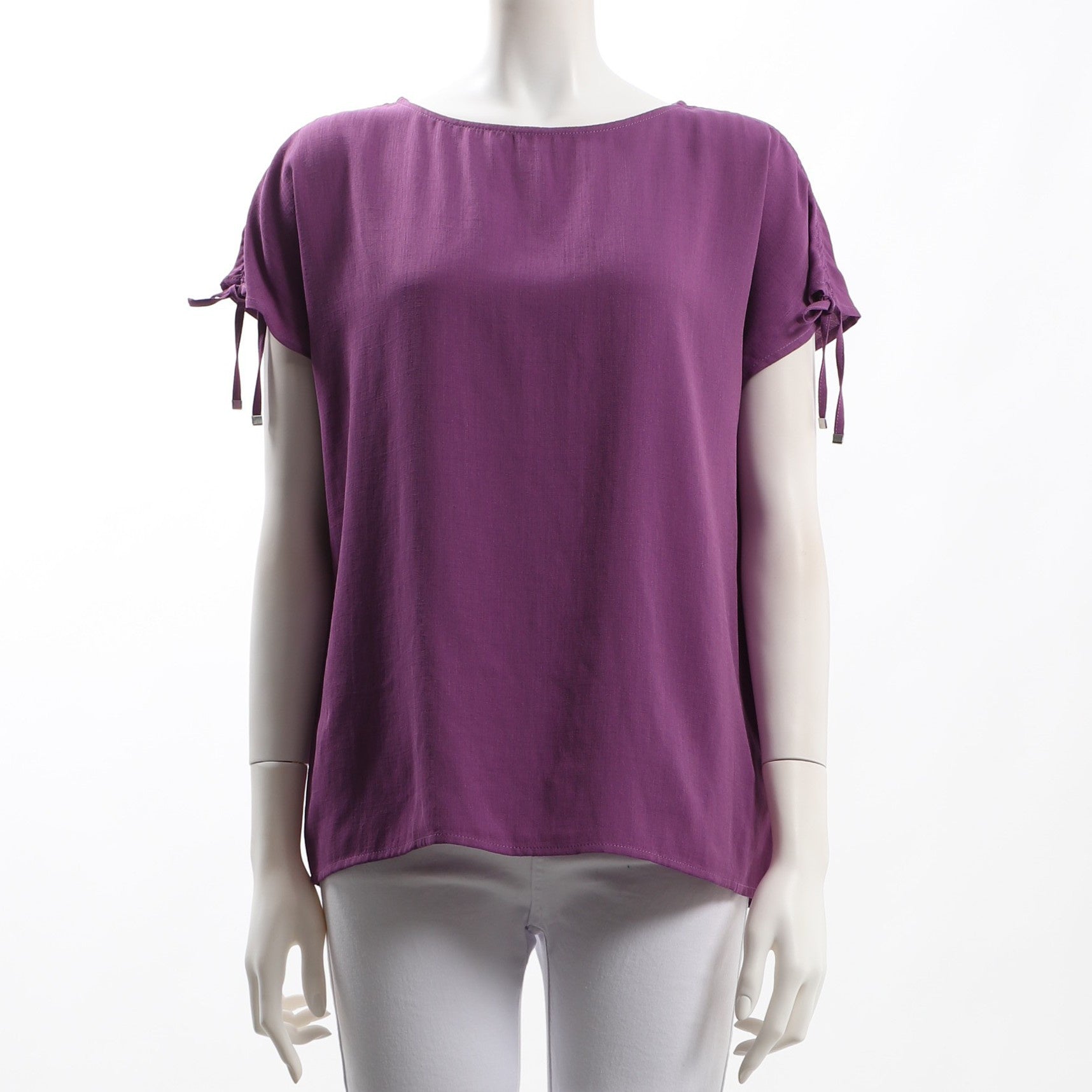 袖口リボンデザインブラウス