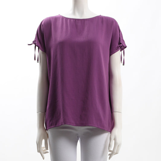 袖口リボンデザインブラウス