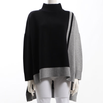 配色ニットプルオーバー