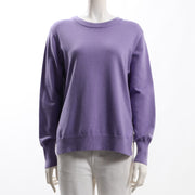 サイドスリットバックテールクルーネックニット