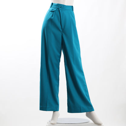 ウエストフラップタック入りワイドパンツ