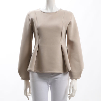 ペプラムデザインカットソー