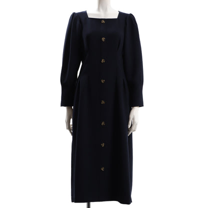 パフスリーブウエストタックワンピース