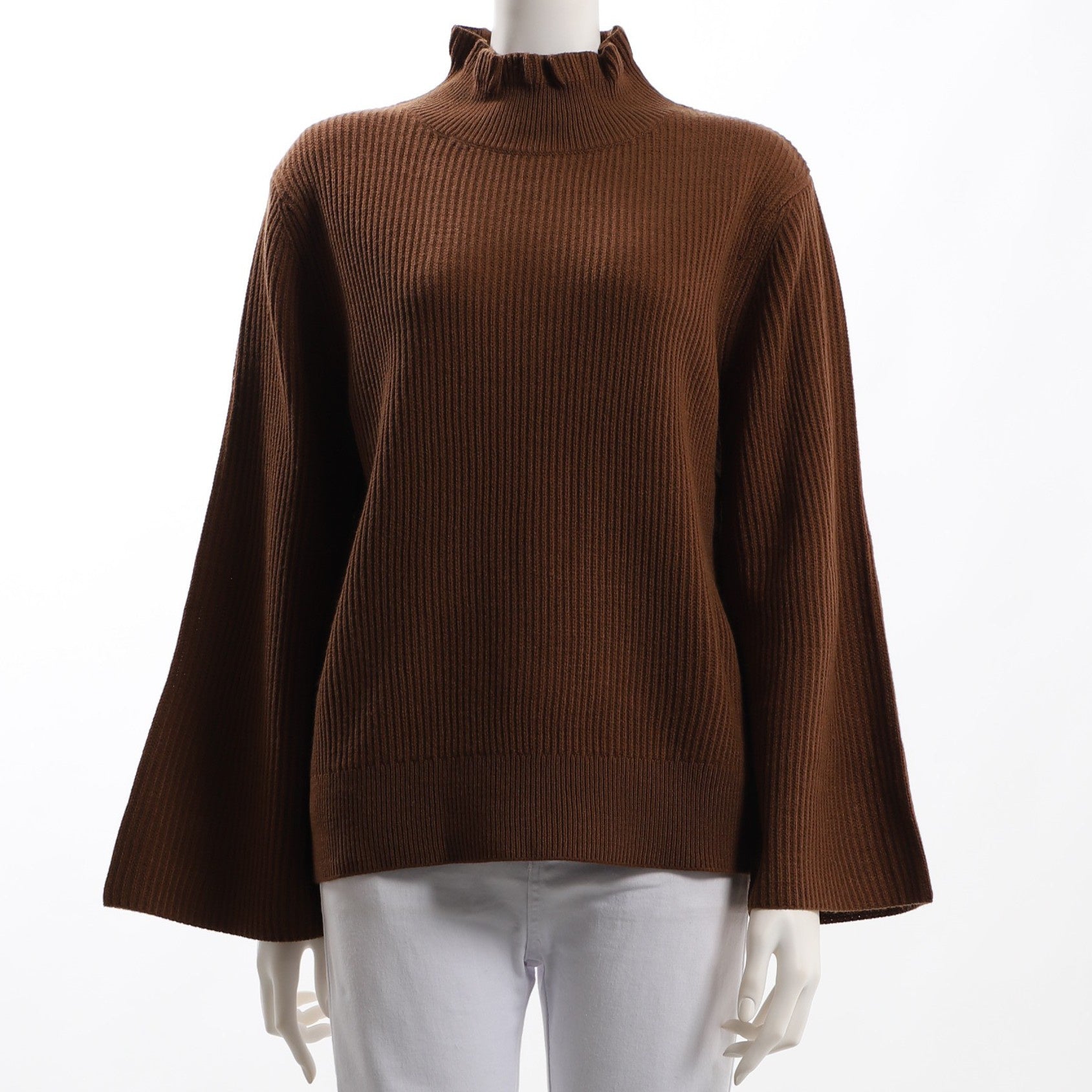 フリル襟ニット