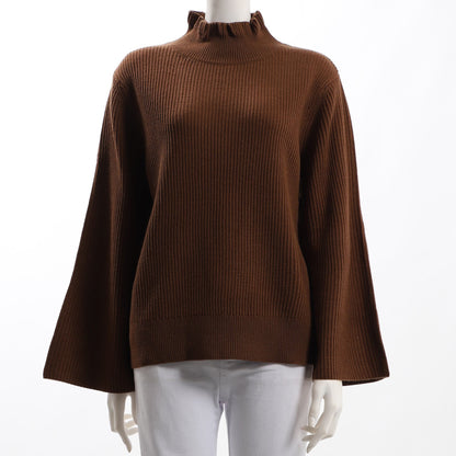 フリル襟ニット