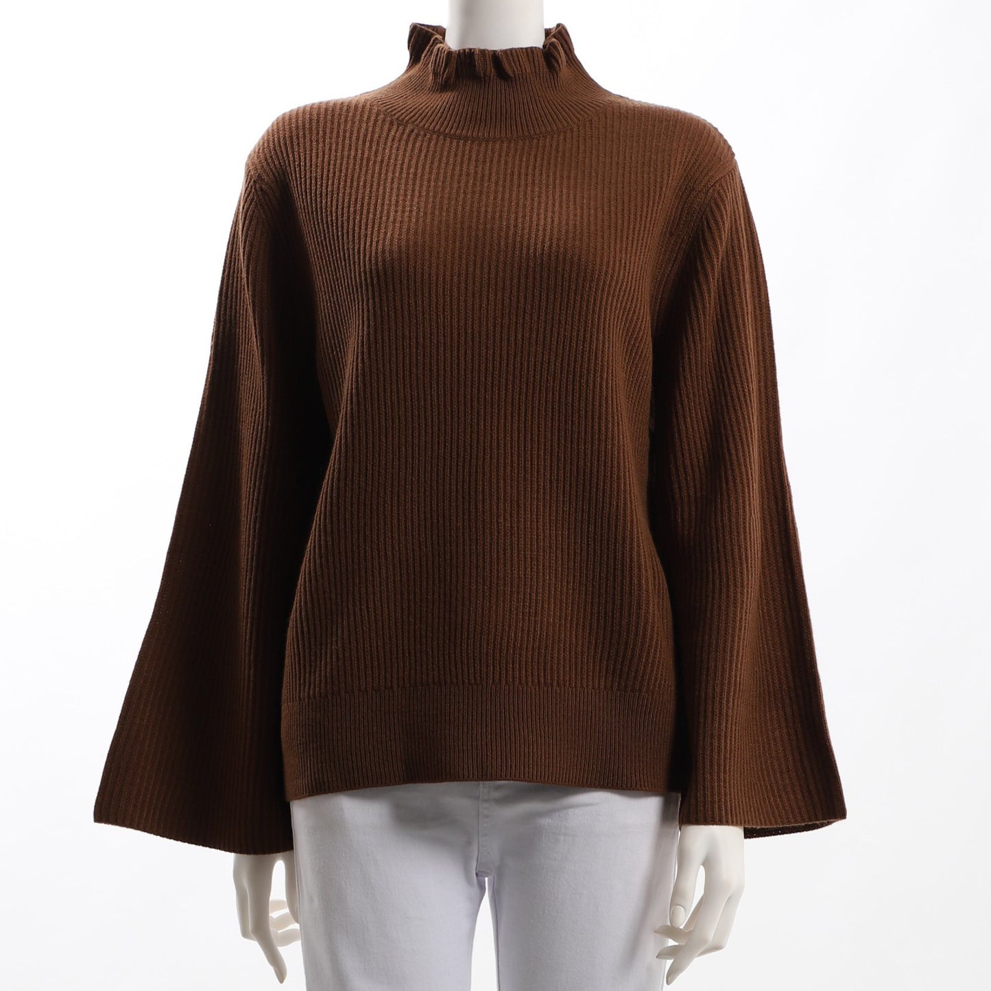 フリル襟ニット