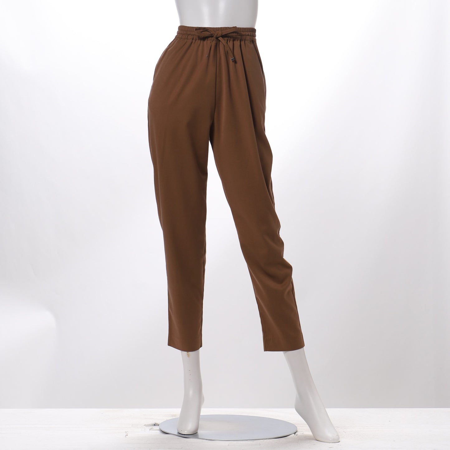 ウエストゴムドロストテーパードパンツ