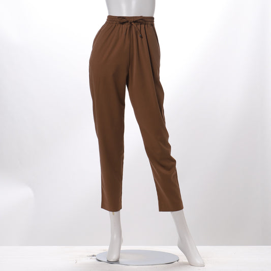 ウエストゴムドロストテーパードパンツ