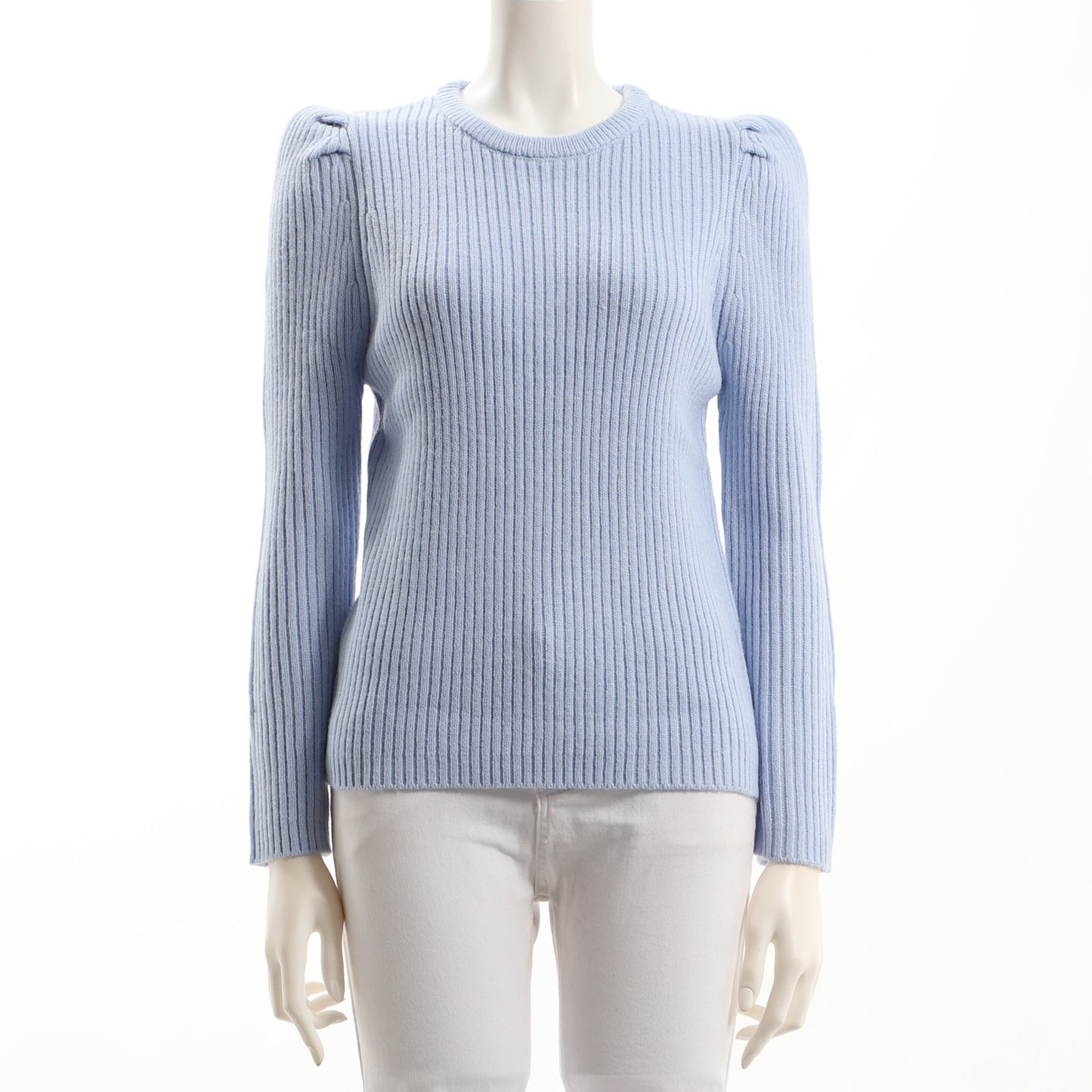 パフスリーブリブニット