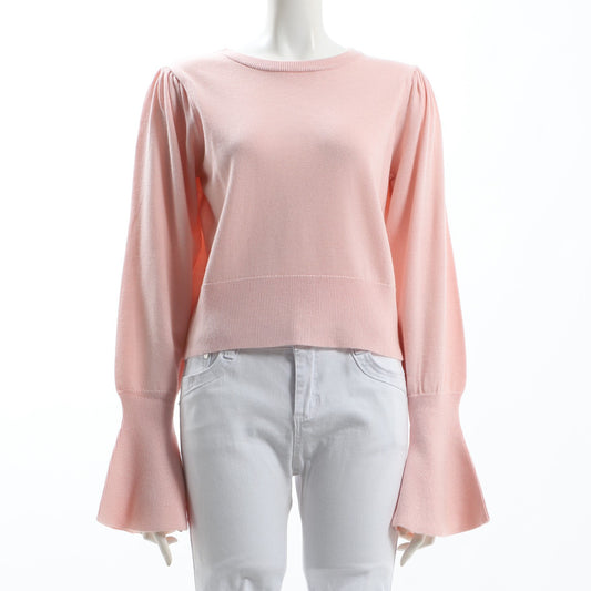 キャンディースリーブクルーネックニット