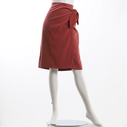 リボンデザインラップ風スカート
