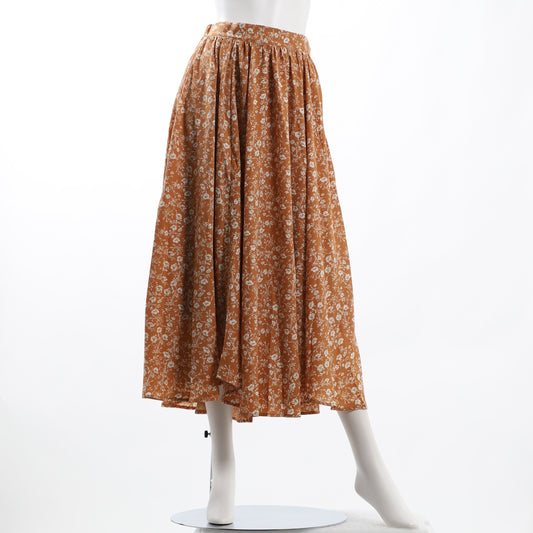 小花柄スカート