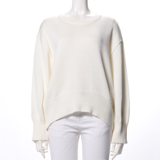 ラウンドネックドロップショルダーニット