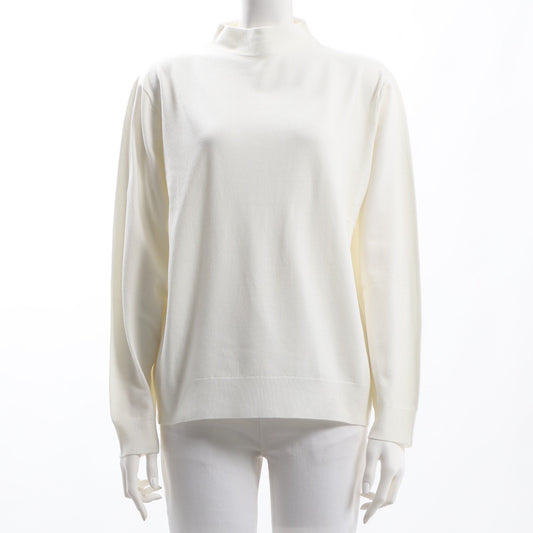 ウォッシャブル2重臼スタンドネックニット