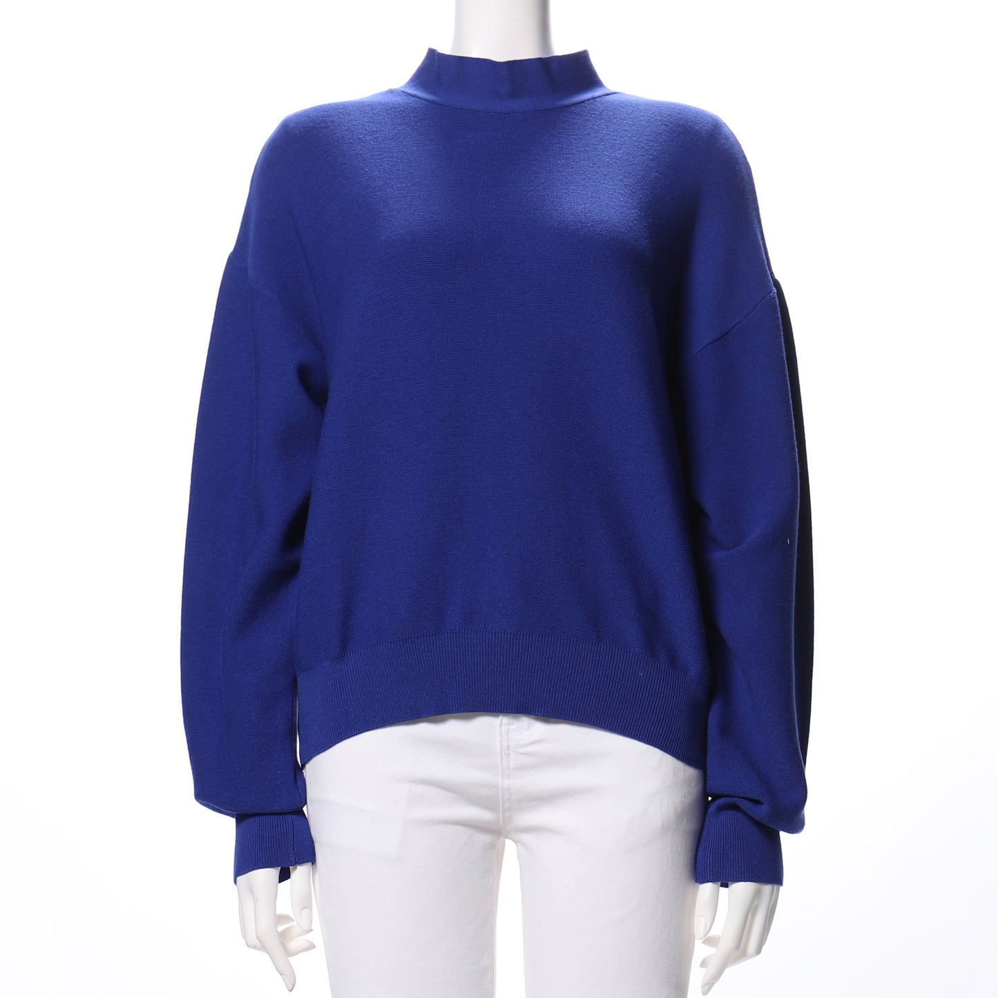 後ろリボンデザインドロップショルダーニット