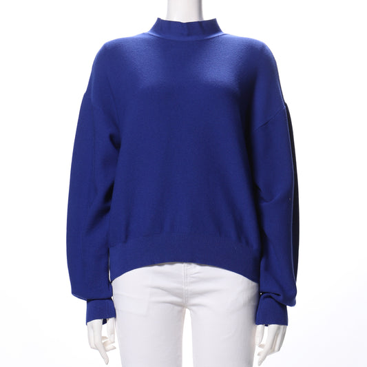 後ろリボンデザインドロップショルダーニット