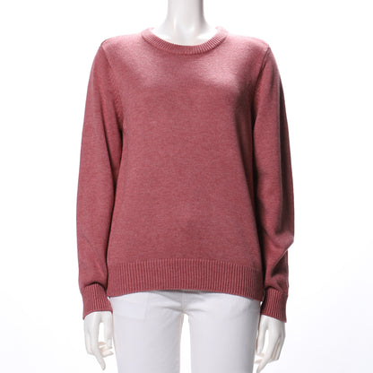 シンプルデザインクルーネックニット