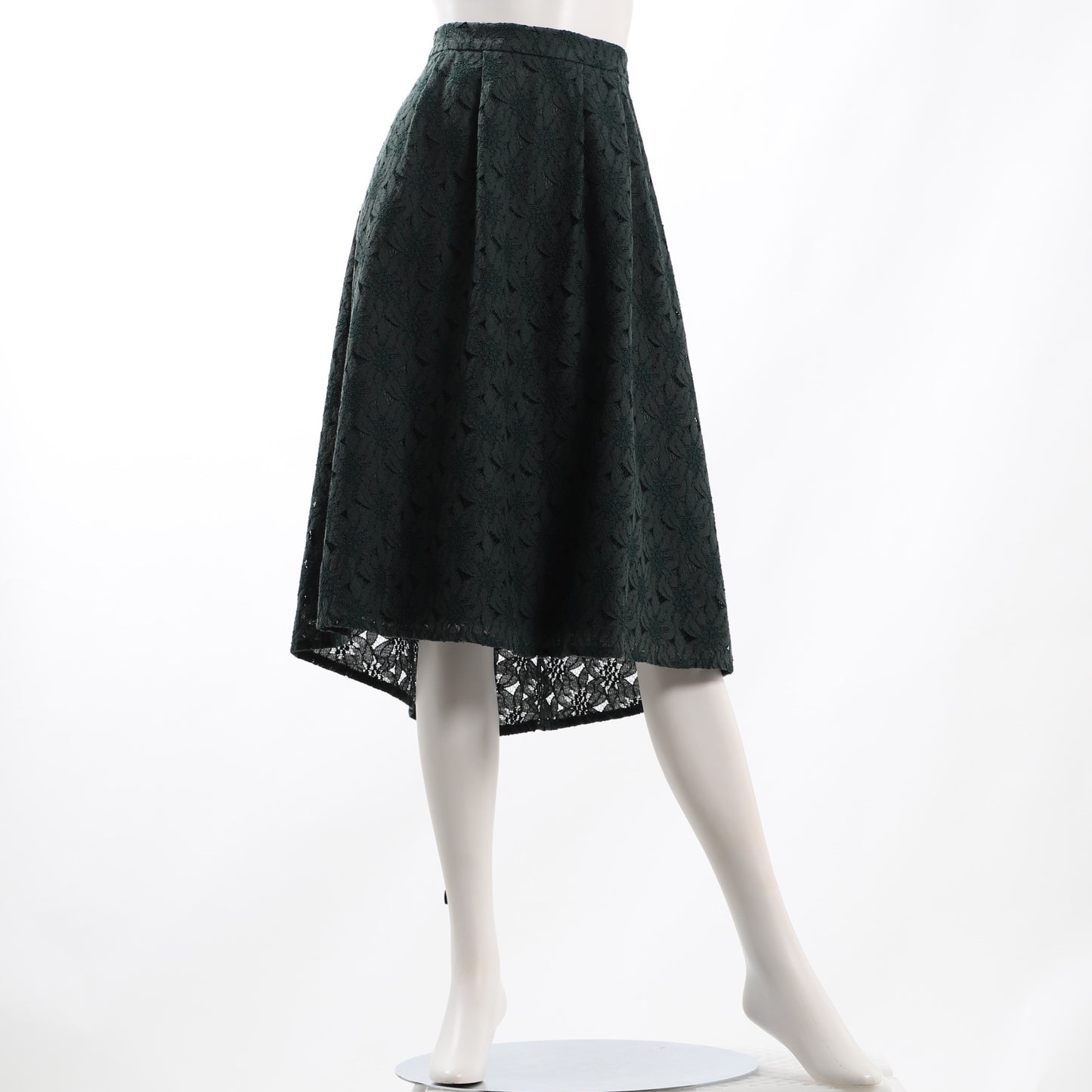 総レースフレアスカート
