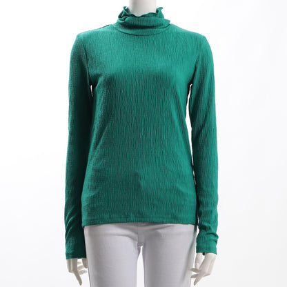 凹凸生地メローネックカットソー