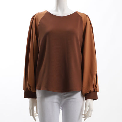 ジャージーラグラン切替カットソー