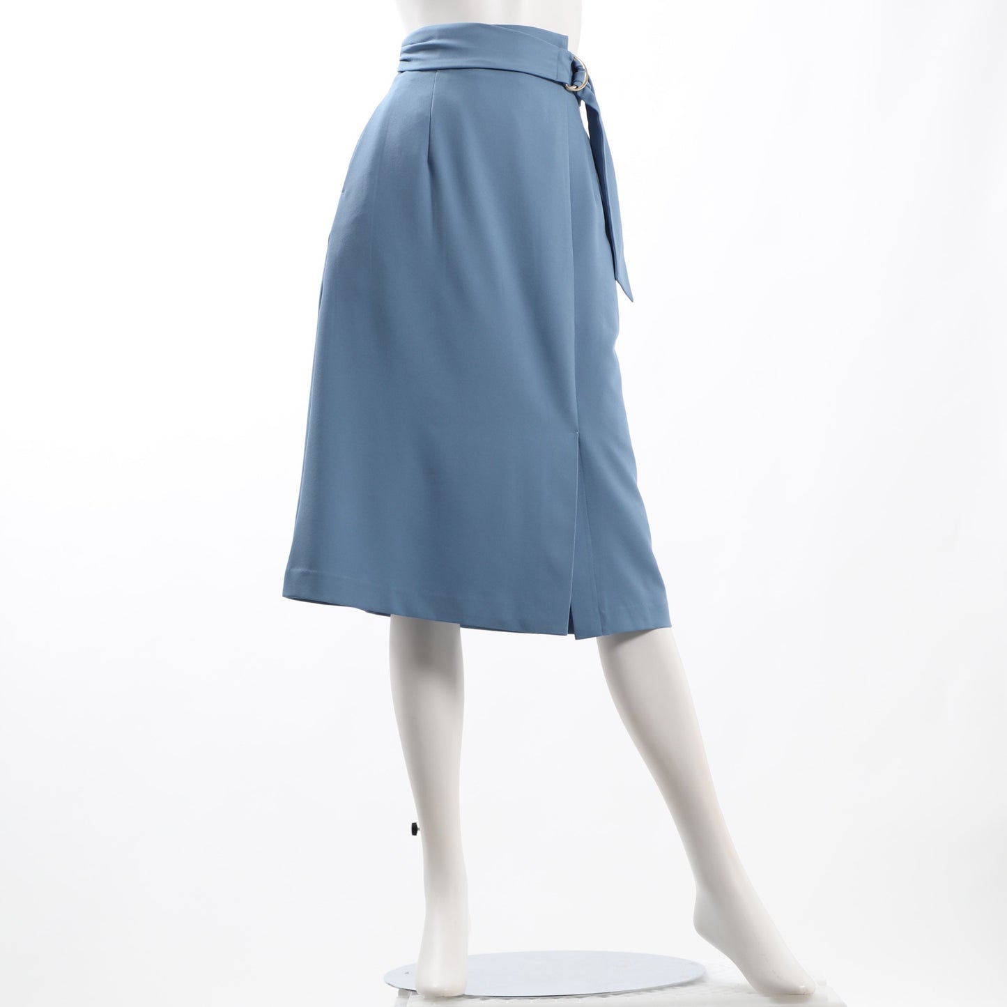ウエストDカンベルトセミタイトスカート