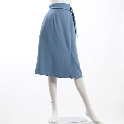 ウエストDカンベルトセミタイトスカート